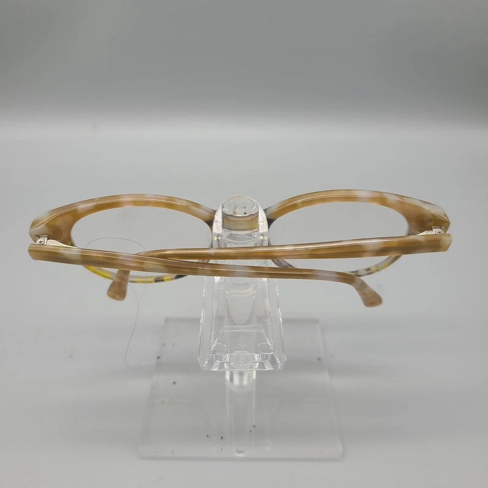 Jill Stuart JS 375-1 Cat Eye Eyeglasses Tan Cream Marbled Tortoise 50-19-140